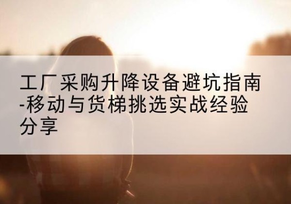 庐江移动式升降机怎么选-工厂采购升降设备避坑指南-移动与货梯挑选实战经验分享