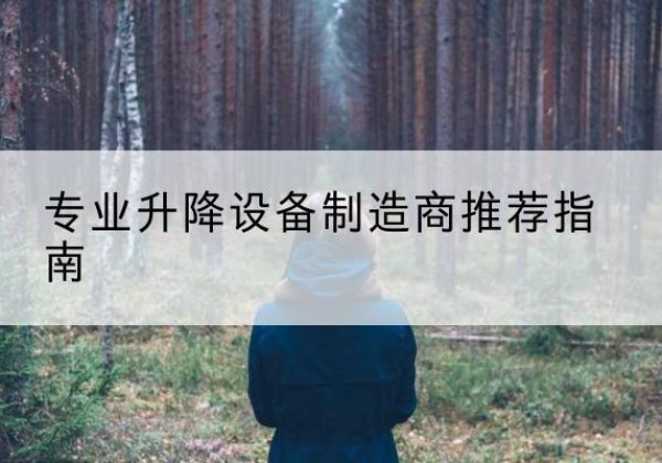 庐江电动剪叉升降平台厂家-专业升降设备制造商推荐指南